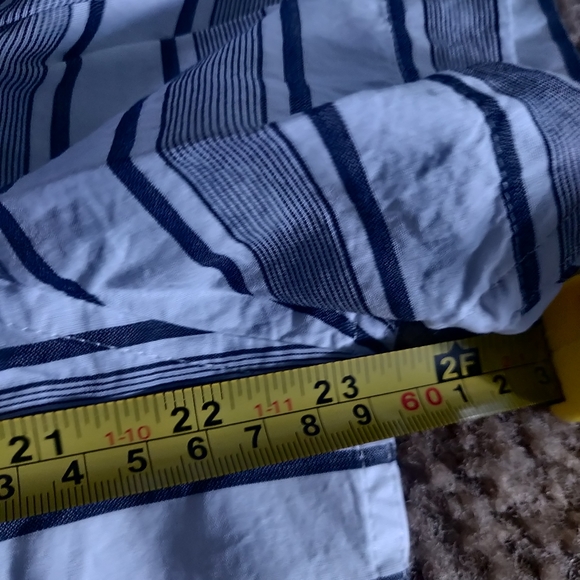 Original Penguin Men's Horizontal Stripe Short Sleeves Shirt in Bright White XL - Picture 4 of 6